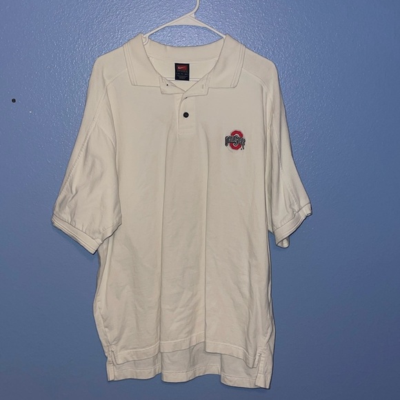 Nike Ohio State University white polo - size XL. CC - Picture 1 of 6